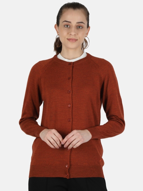 

Monte Carlo Women Orange Pure Wool Cardigan