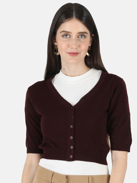 

Monte Carlo Women Maroon Cardigan