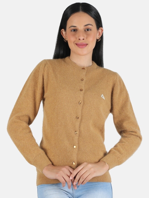 

Monte Carlo Women Brown Wool Cardigan