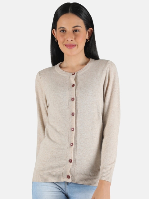 

Monte Carlo Women Cream-Coloured Wool Cardigan