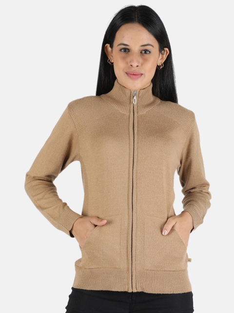 

Monte Carlo Women Brown Solid Cardigan