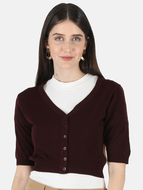 

Monte Carlo Women Maroon Cardigan