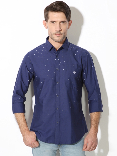 

Van Heusen Sport Men Blue Slim Fit Printed Casual Shirt