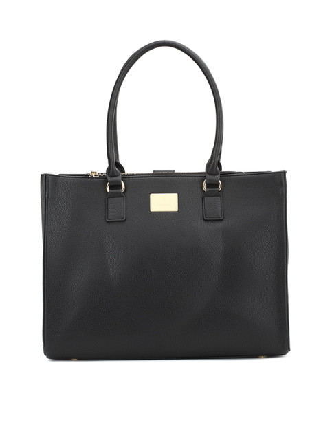 

Van Heusen Woman Black Structured Shoulder Bag