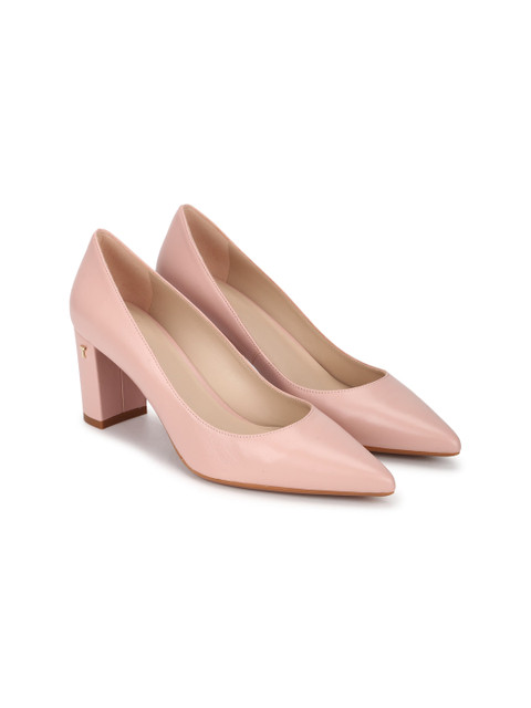 

Ted Baker Pink Leather Block Pumps