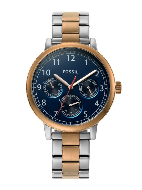 

Fossil Men Multicoloured Stainless Steel Bracelet Style Straps Analogue Watch BQ2632, Multi
