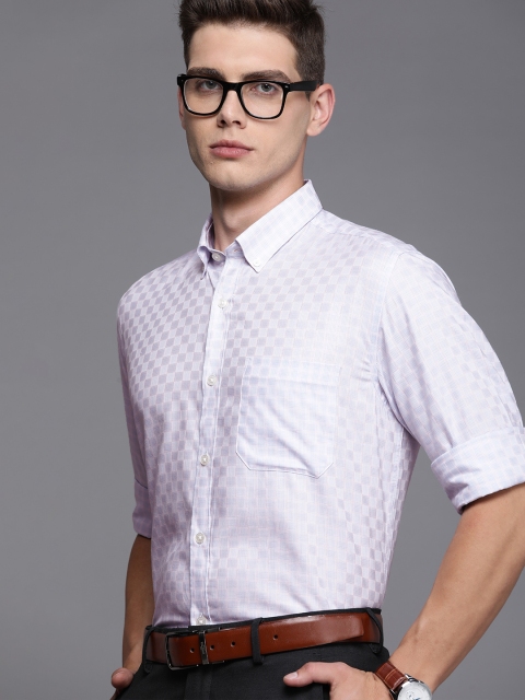 

Louis Philippe Men Multicoloured Slim Fit Printed Formal Shirt, Multi