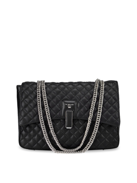 

Da Milano Black Quilted Leather Sling Bag