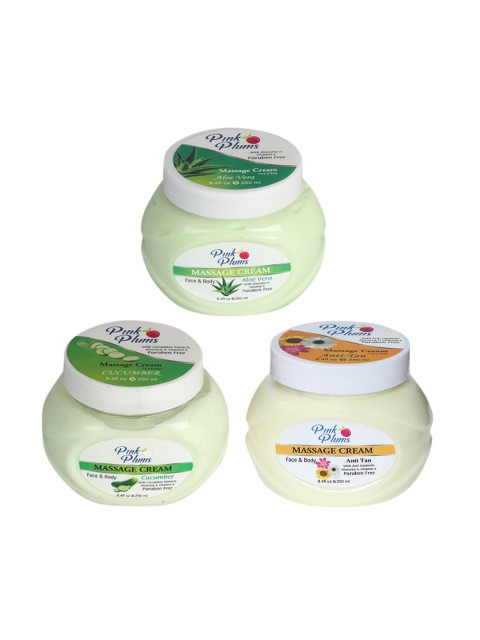 

Pink Plums Aloe Vera-Cucumber & Anti-Tan Face & Body Massage Cream 750 ml, Multi
