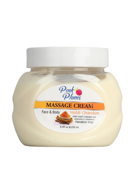 

Pink Plums Haldi Chandan Paraben Free Face & Body Massage Cream - 250 ml