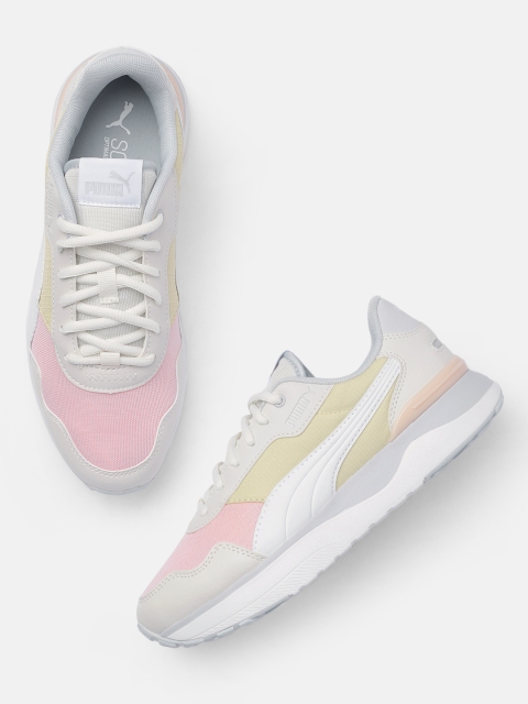 

Puma Women Grey & Pink R78 Voyage Sneakers