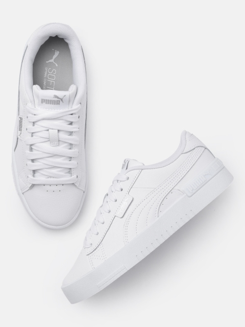 

Puma Women White Leather Jada Sneakers