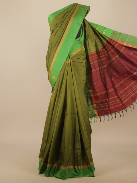 

Pothys Green & Maroon Art Silk Saree
