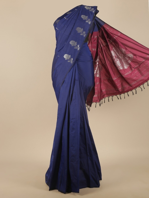 

Pothys Blue & Pink Ethnic Motifs Zari Art Silk Saree