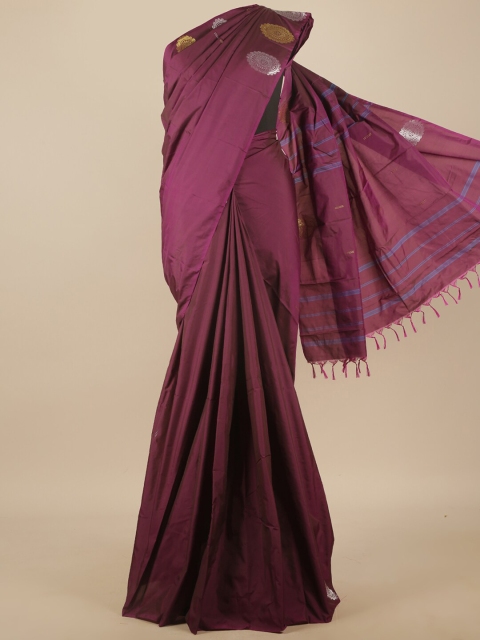

Pothys Purple Woven Design Art Silk Saree