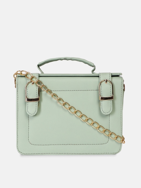 

ARTFLYCK Sea Green Structured Satchel
