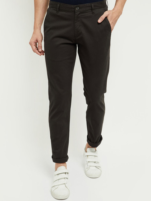 

max Men Charcoal Grey Trousers