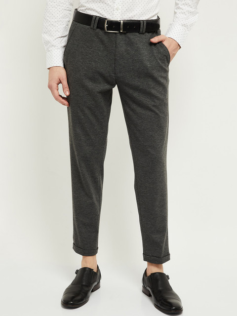 

max Men Grey Trousers
