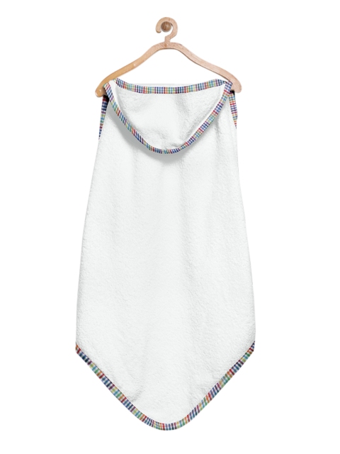 

THE BABY ATELIER White Hooded Towel & Washcloth