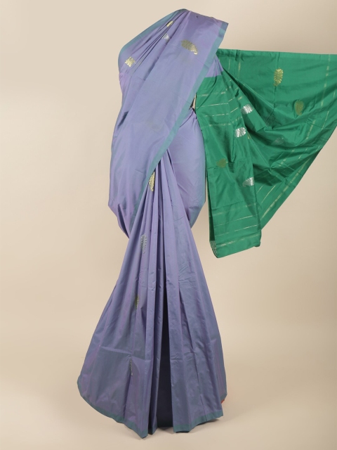 

Pothys Blue & Green Woven Design Art Silk Saree