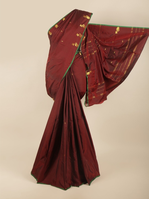 

Pothys Maroon Woven Design Art Silk Saree