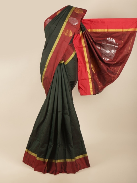 

Pothys Green & Maroon Woven Design Zari Art Silk Saree