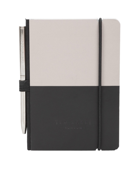 

Ted Baker Men Black & Cream-Coloured Solid Accessory Gift Set