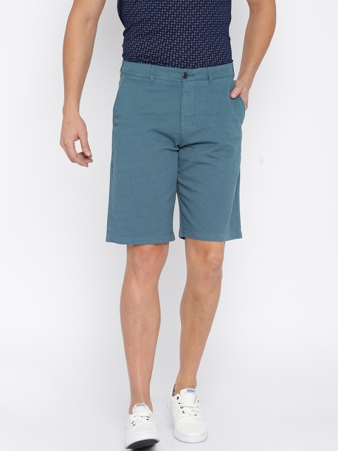 

ColorPlus Men Blue Printed Contemporary Regular Fit Chino Shorts