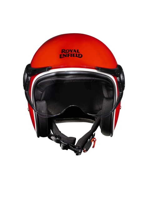 

Royal Enfield Red Graphic Printed Open Face Helmet