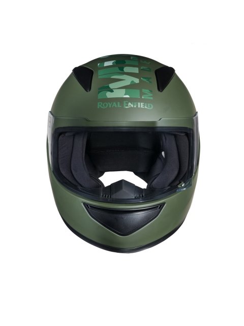 

Royal Enfield Green Printed Full Face Camo Helmet