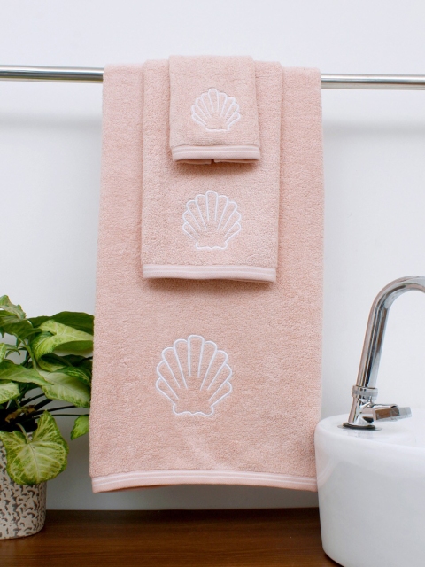 

AVI Living Set of 3 Pink Towel Combo