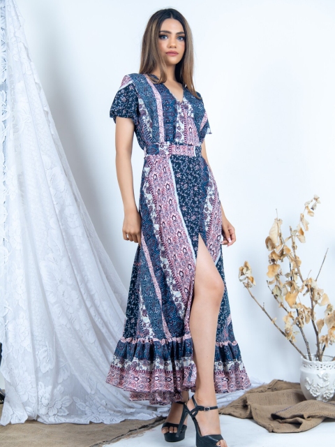 

Tistabene Blue Floral Maxi Dress