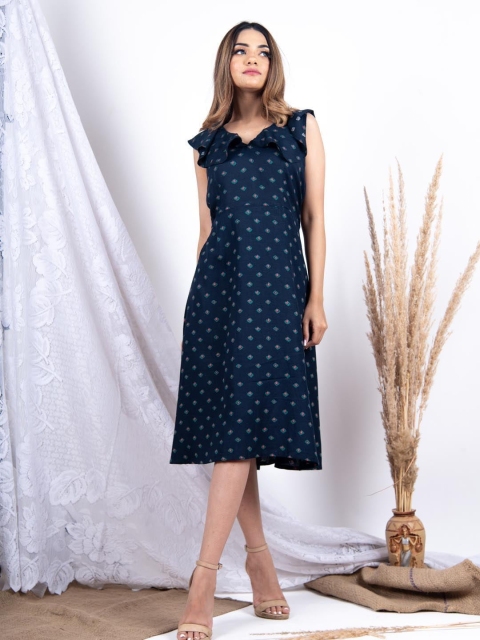 

Tistabene Blue Layered A-Line Dress