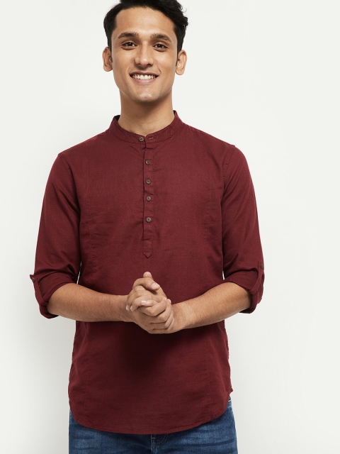 

max Men Red Kurta