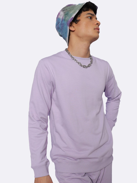

Bewakoof Men Purple Sweatshirt