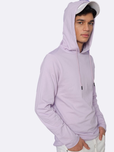 

Bewakoof Men Purple Hooded Sweatshirt