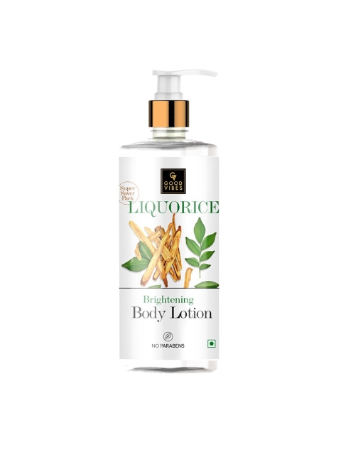 

Good Vibes Liquorice Brightening Body Lotion - 500 ml, White
