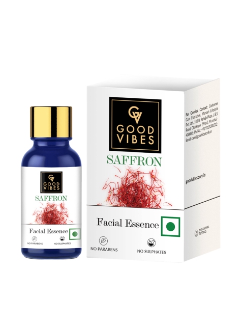 

Good Vibes Saffron Facial Essence - 10ml, White