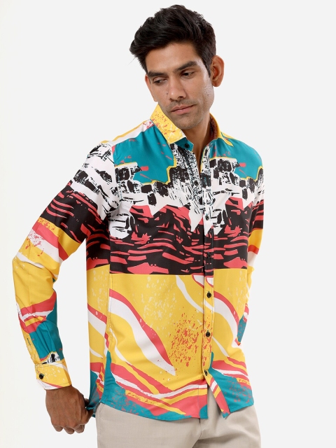 

Tistabene Men Multicoloured Comfort Printed Party Shirt, Multi