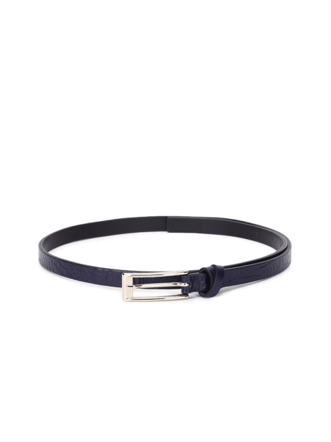 

Allen Solly Woman Women Navy Blue Textured PU Belt
