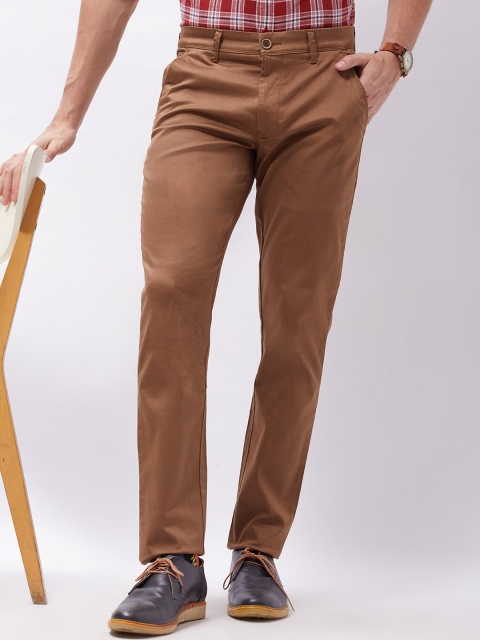 

Oxemberg Men Khaki Slim Fit Chinos Trousers