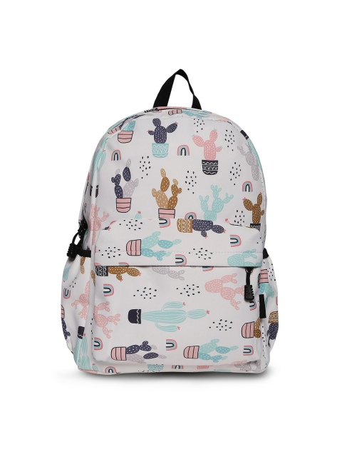 

SATCHEL Women Pink & White Printed Backpack