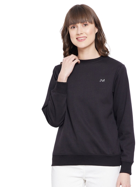 

PRINCINN MEYER Women Black Sweatshirt