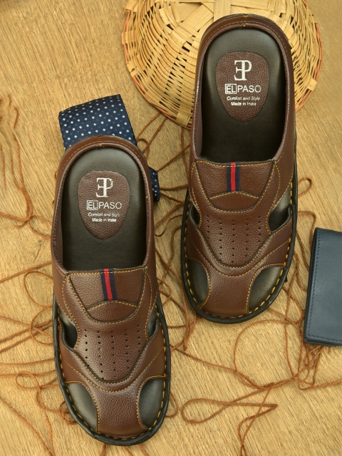

El Paso Men Brown Ethnic Comfort Sandals