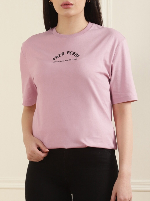 

Fred Perry Pink Print Top