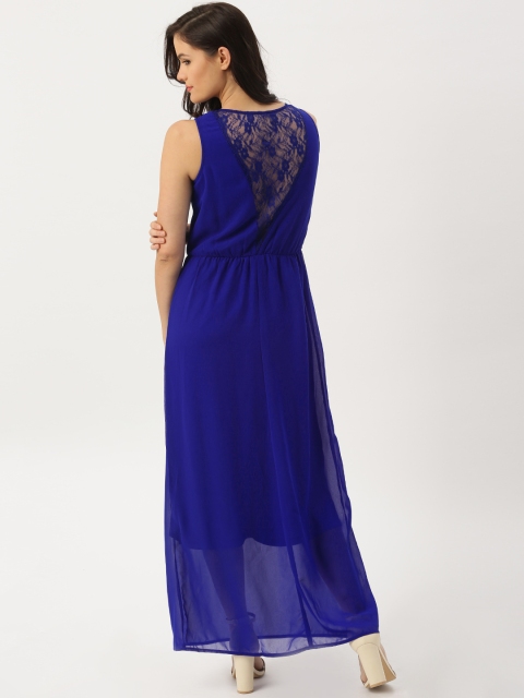 

DressBerry Women Blue Solid Maxi Dress