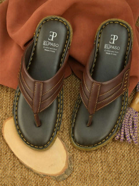 

El Paso Men Brown Comfort Sandals