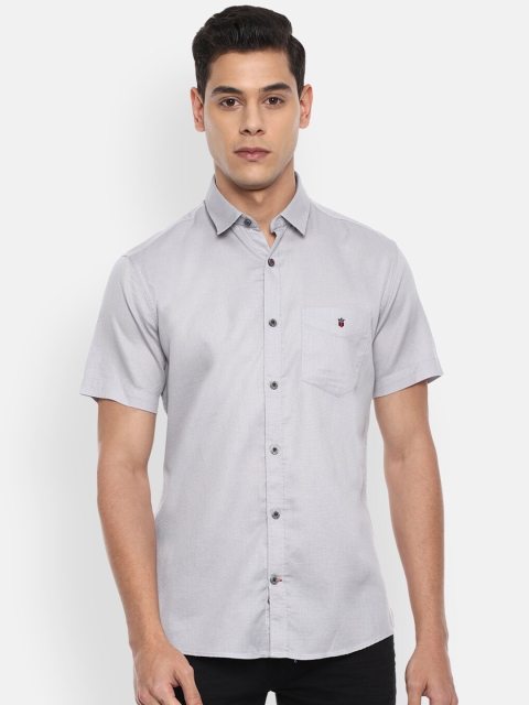 

Louis Philippe Sport Men Grey Slim Fit Pure Cotton Casual Shirt