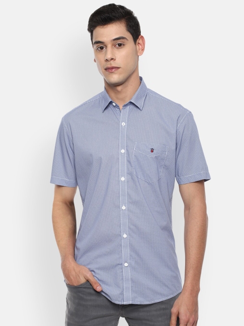 

Louis Philippe Sport Men Blue Slim Fit Printed Casual Shirt