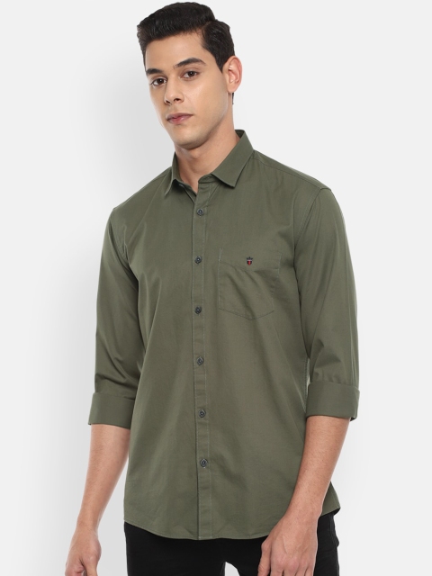 

Louis Philippe Sport Men Olive Green Slim Fit Casual Shirt